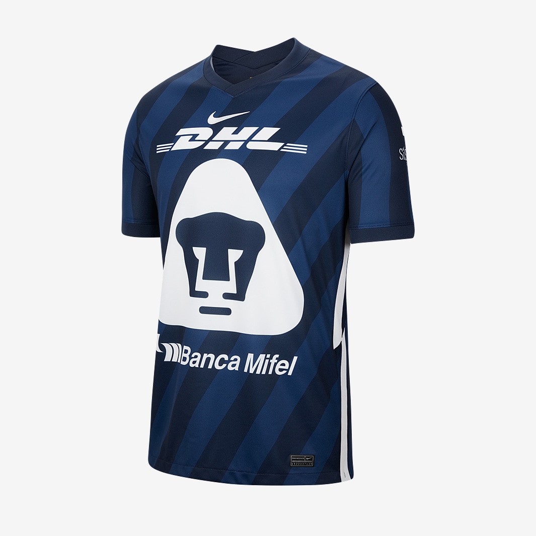 Contable camión Acostumbrar Camiseta Nike Pumas 2020 Segunda equipación Stadium MC -  Obsidiana/Blanco/Blanco-Equipaciones oficiales de fútbol para hombre |  Pro:Direct Soccer