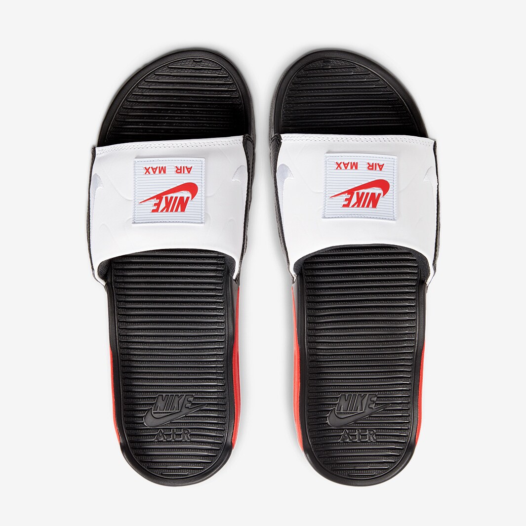 nike air max 90 slide black white