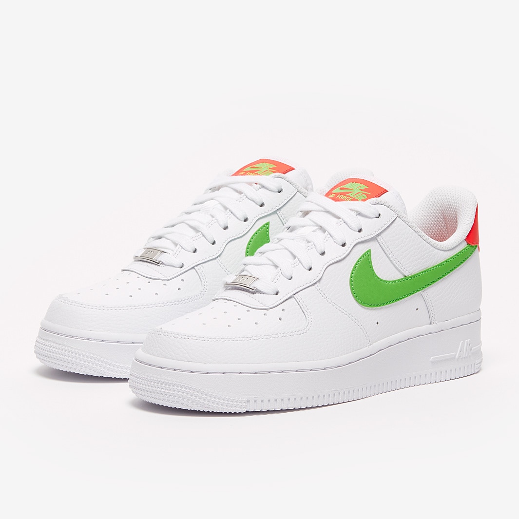 Nike para mujer Air Force 07 Blanco/Carmesí láser-Zapatillas