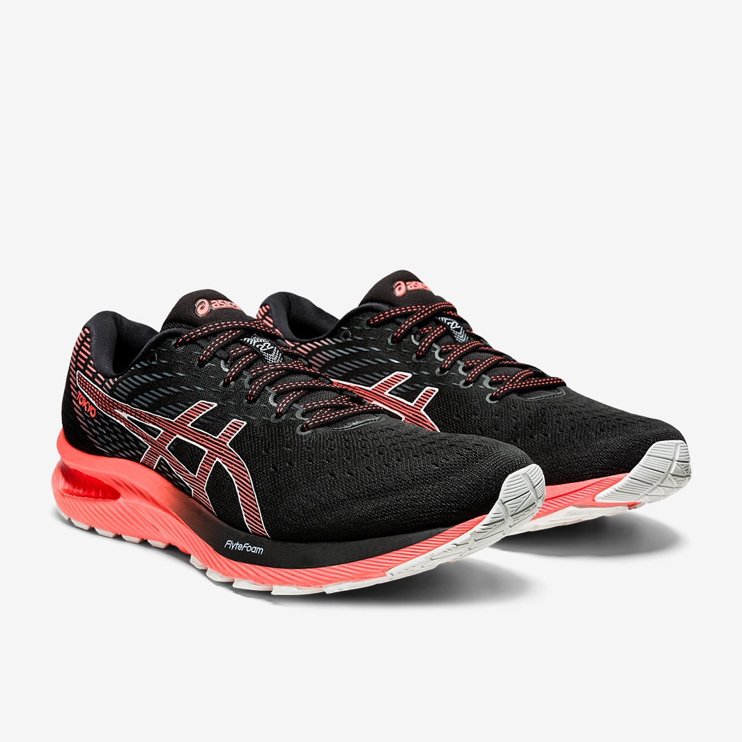 ASICS Gel Cumulus 22 Tokyo Nero Rosso Sunrise Scarpe Uomo Pro Direct Soccer