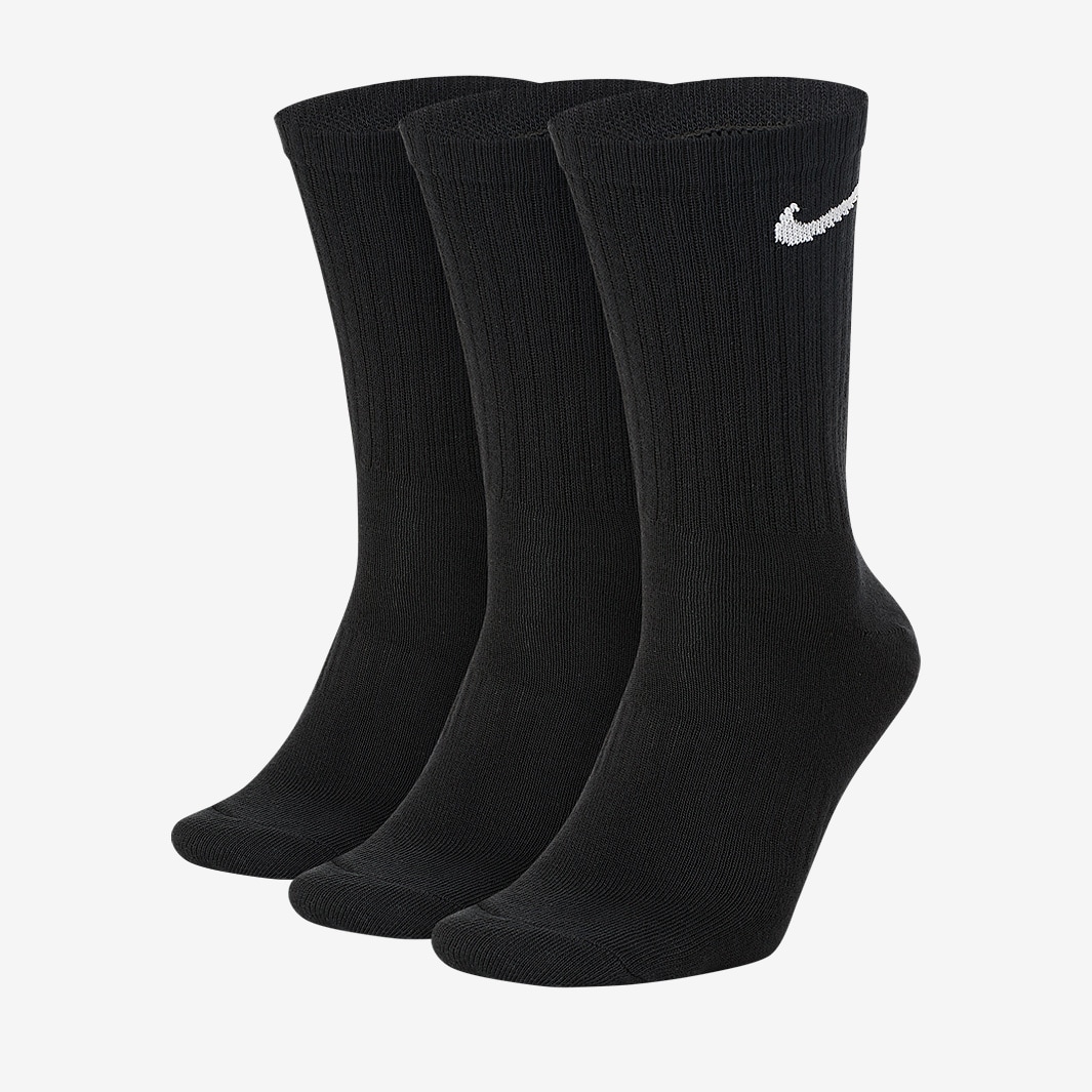 Nike Everyday Lightweight Crew Socks - Black/White - Accessories