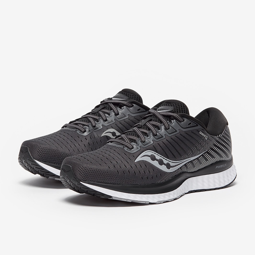 saucony guide 13 black white