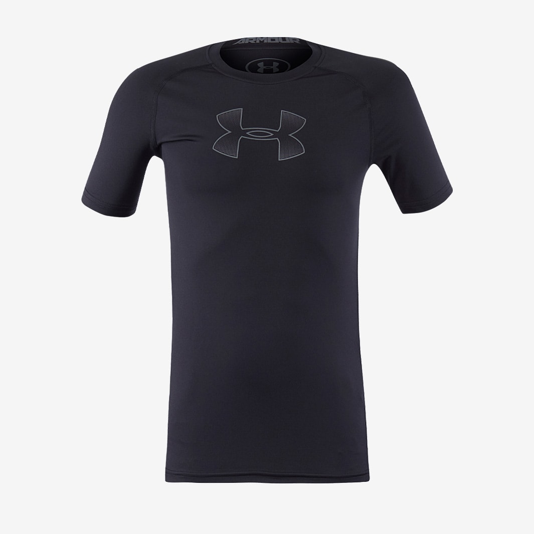 Under Armour SS - Black - Junior Base Layer - Tops