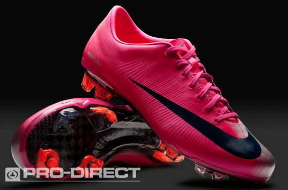 Nike Soccer Shoes Nike Mercurial Superfly II - Firm Ground - Soccer Cleats - Cherry/Obsidian/Silver