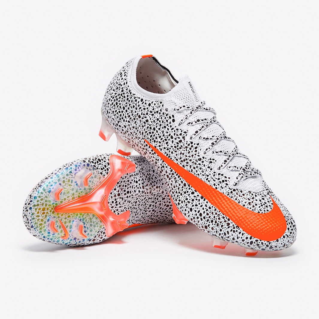 Nike Mercurial Vapor XIII Elite CR7 FG - White/Total Orange-Black - Mens  Boots - Firm Ground