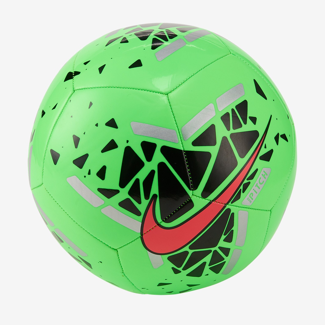 Nike Pitch Footballs - - Green Strike/Black/Laser Crimson