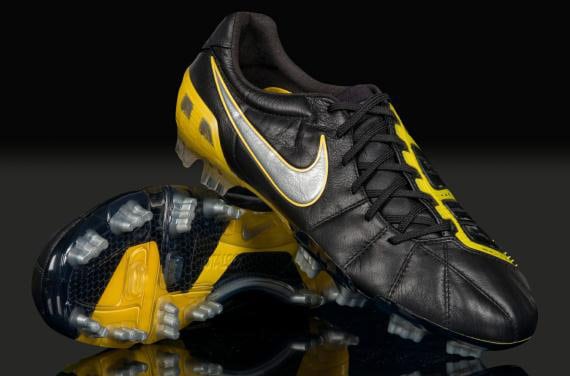 madre Buzo Sucio Nike Football Boots - Total 90 - Laser III - K FG - Firm Ground - Soccer  Cleats - Black/Metallic Silver/Vibrant Yellow 