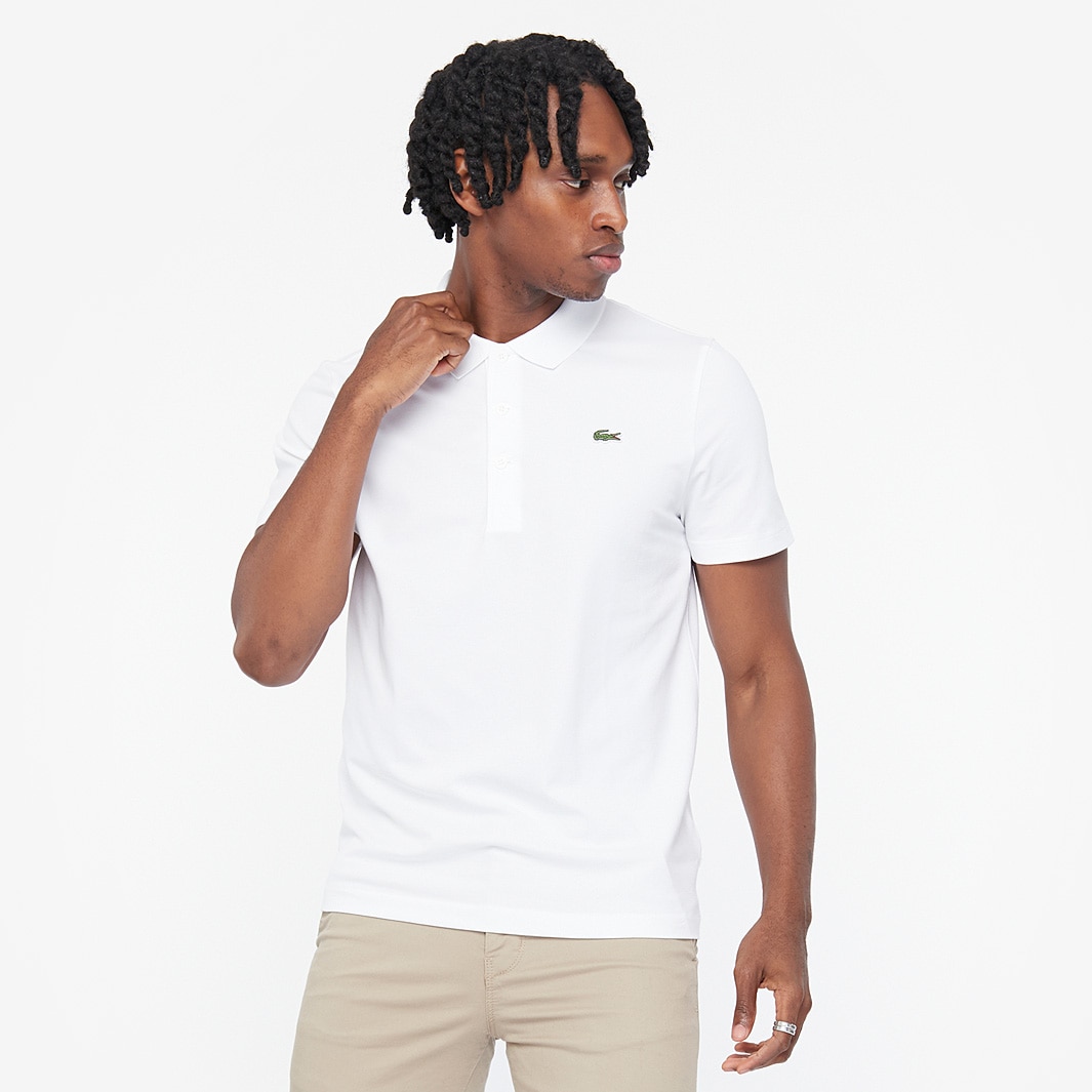Lacoste Classic Polo Shirt - White-Mens Clothing