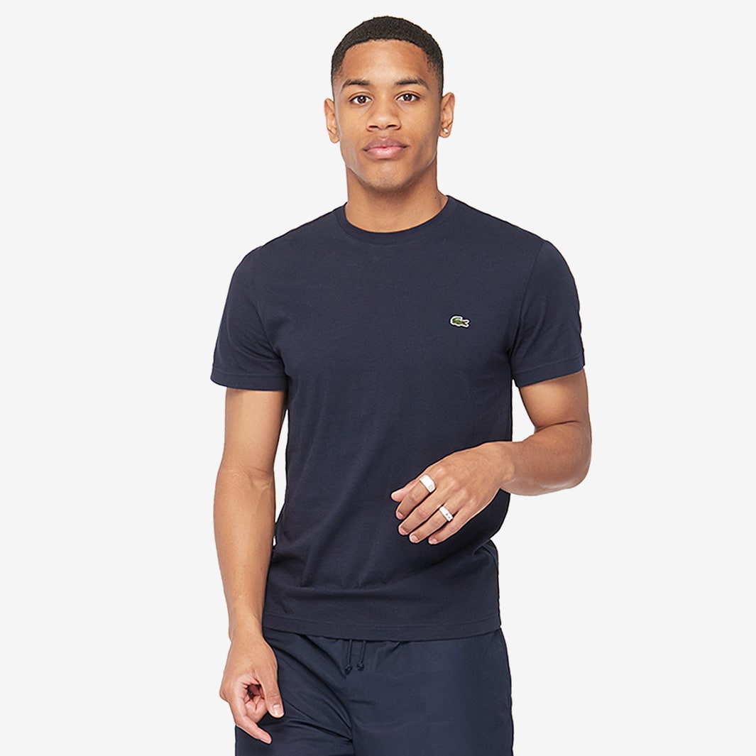 Lacoste Classic Tee - Navy-Mens Clothing