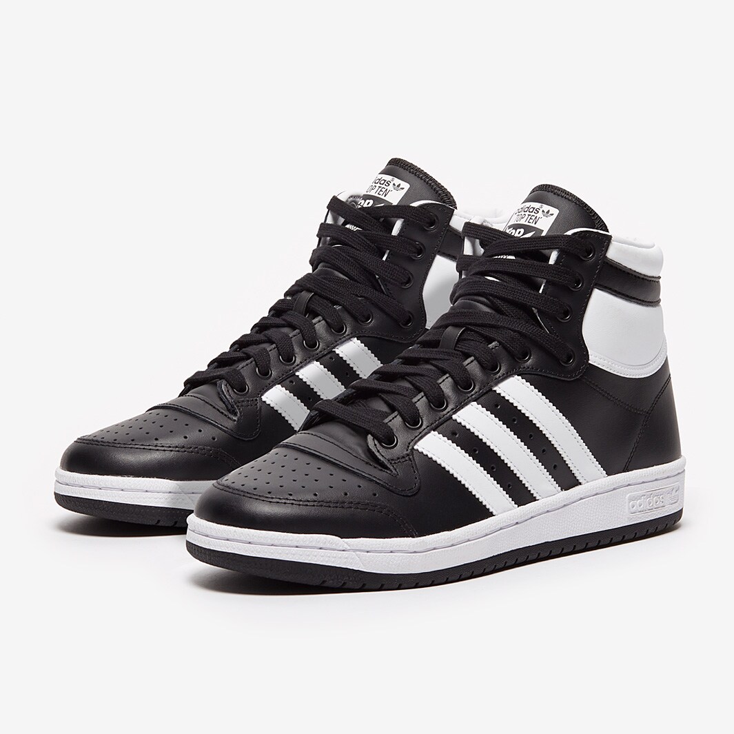 adidas Originals Top Ten - Core Black/Ftwr White/Chalk White- Mens ...