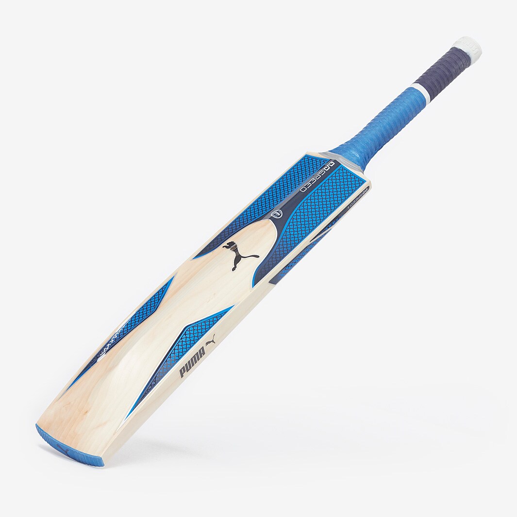 Puma evoSpeed Junior 4.17 Cricket Bat White/Blue Junior Cricket