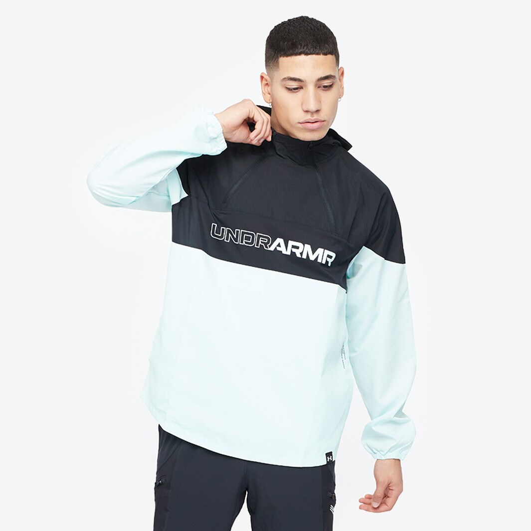 Mens Clothing Under Armour Futures Mixed Anorak Black Tops