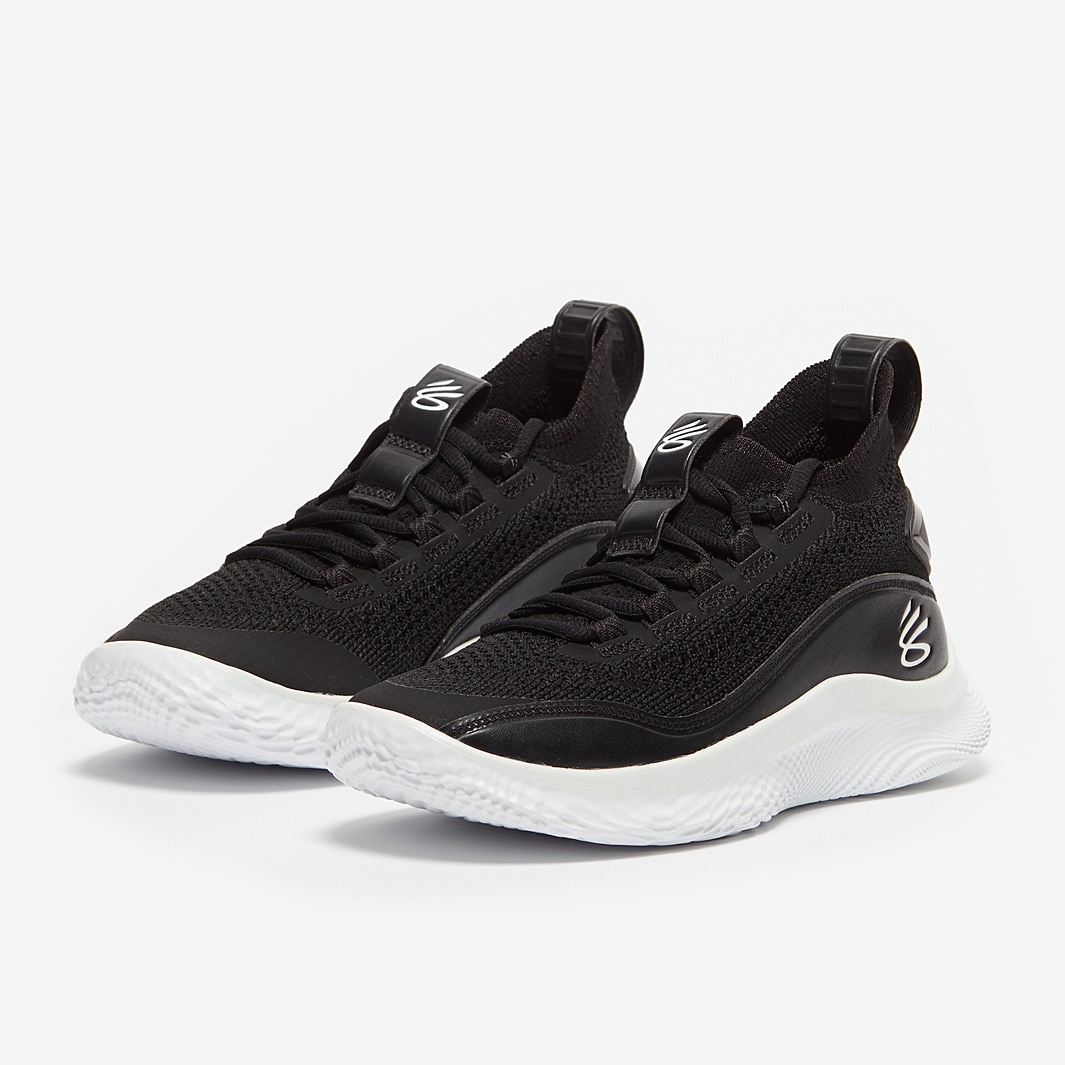 Kids Shoes - Under Armour Curry 8 Older Kids (GS) - Black - Trainers