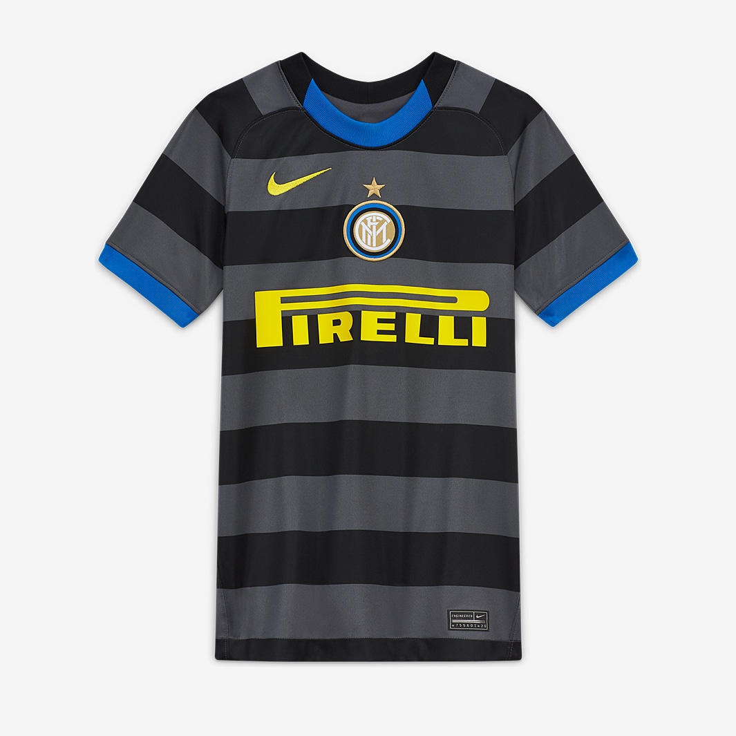 Camiseta Tercera equipación para niños Nike Inter Milan 20/21 - Gris oscuro/Amarillo-Equipaciones niños | Pro:Direct Soccer