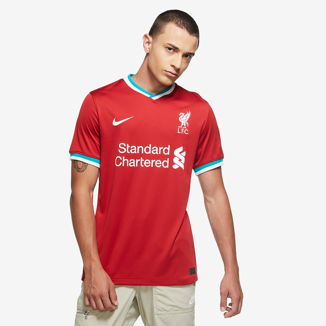 Nike Liverpool 20/21 Home Stadium Shirt - Gym Red/White - Mens Replica ...