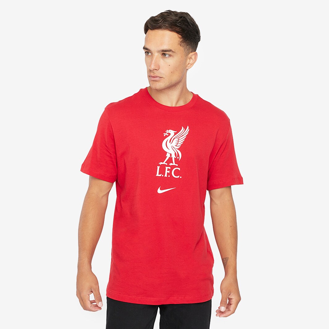 Nike Liverpool 20/21 Tee Evergreen Crest - Gym Red/White - Mens Replica ...