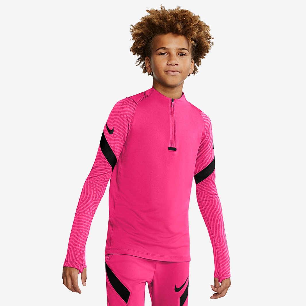Camiseta Nike niños Dry Strike Drill - Rosa Hyper/Rosa brillante/Negro-Ropa para niños Pro:Direct Soccer