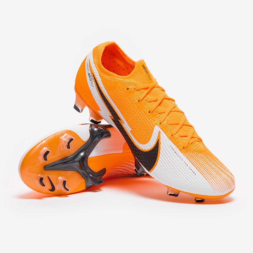 Nike Mercurial Vapor 13 Elite FG Firm Ground Soccer Cleat Laser Orange/Black/White - 4.5