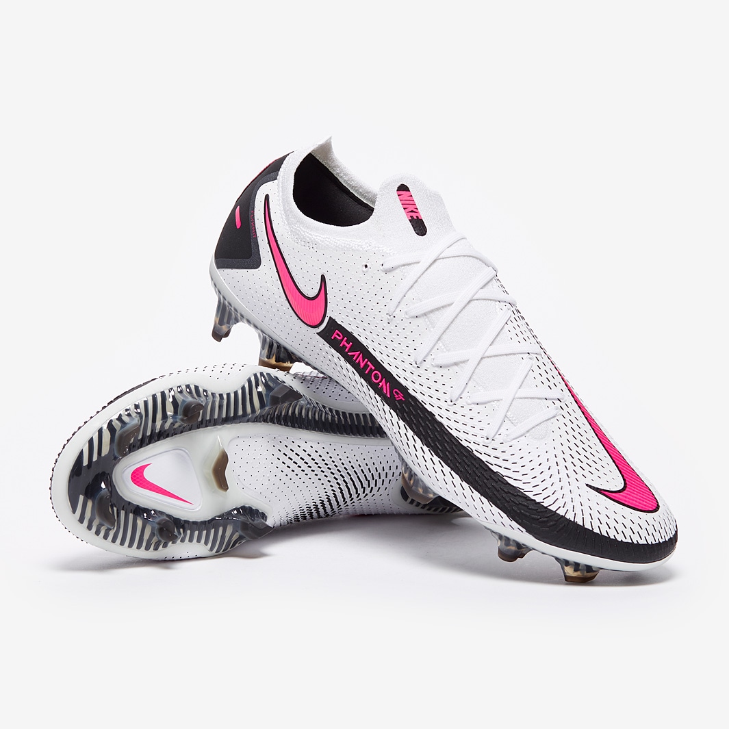 Nike Phantom GT Elite FG - Blanco/Rosa/Negro-Botas de fútbol para hombre- | Pro:Direct