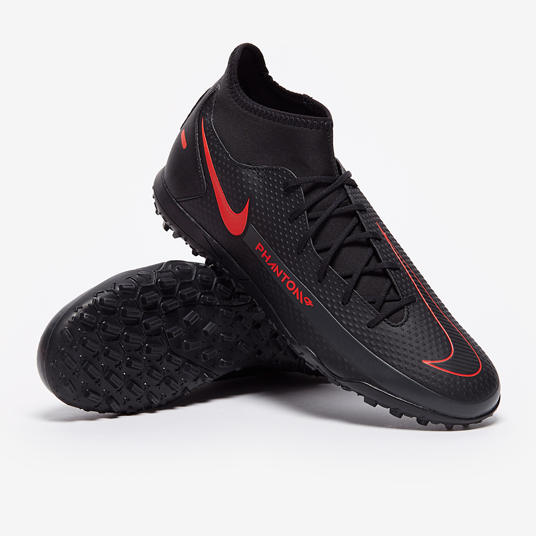 Nike Phantom GT Club DF TF - Negro/Rojo Chile/Gris humo oscuro-Botas de  fútbol para hombre- Césped sintético | Pro:Direct Soccer