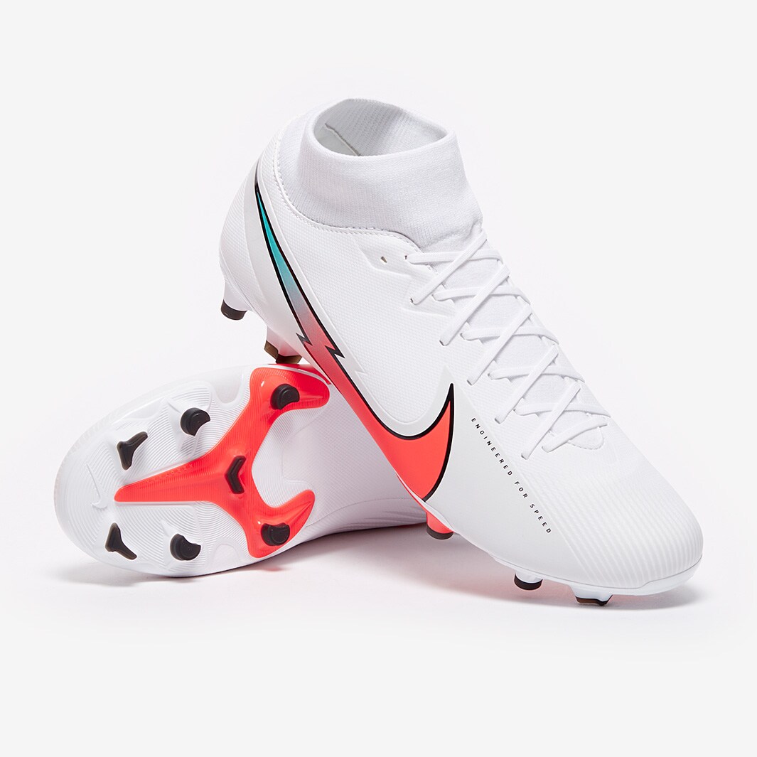 Nike mercurial superfly 7 academy fg/mg - white/white best sale