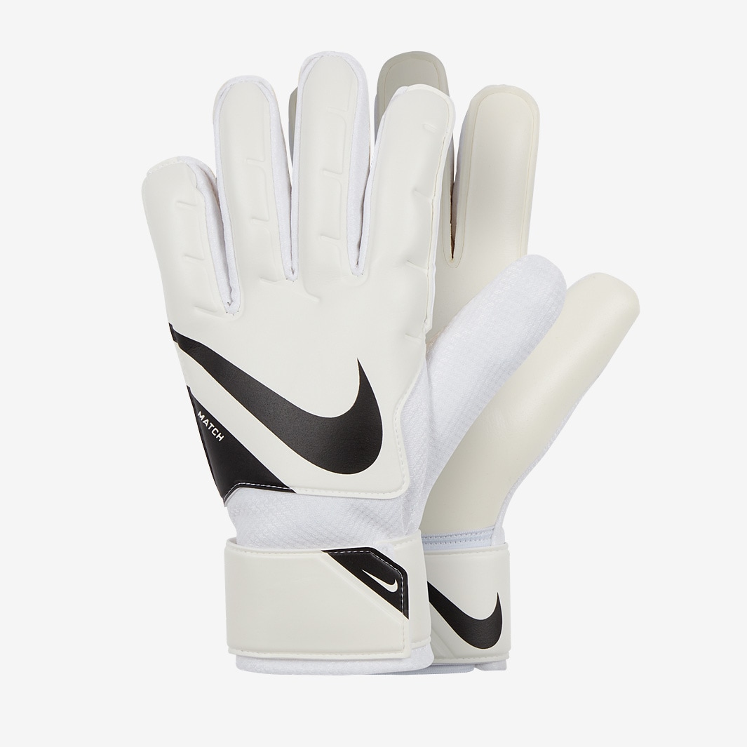 Nike GK Match - White/Black/Black - Flat Palm - Mens GK Gloves | Pro ...
