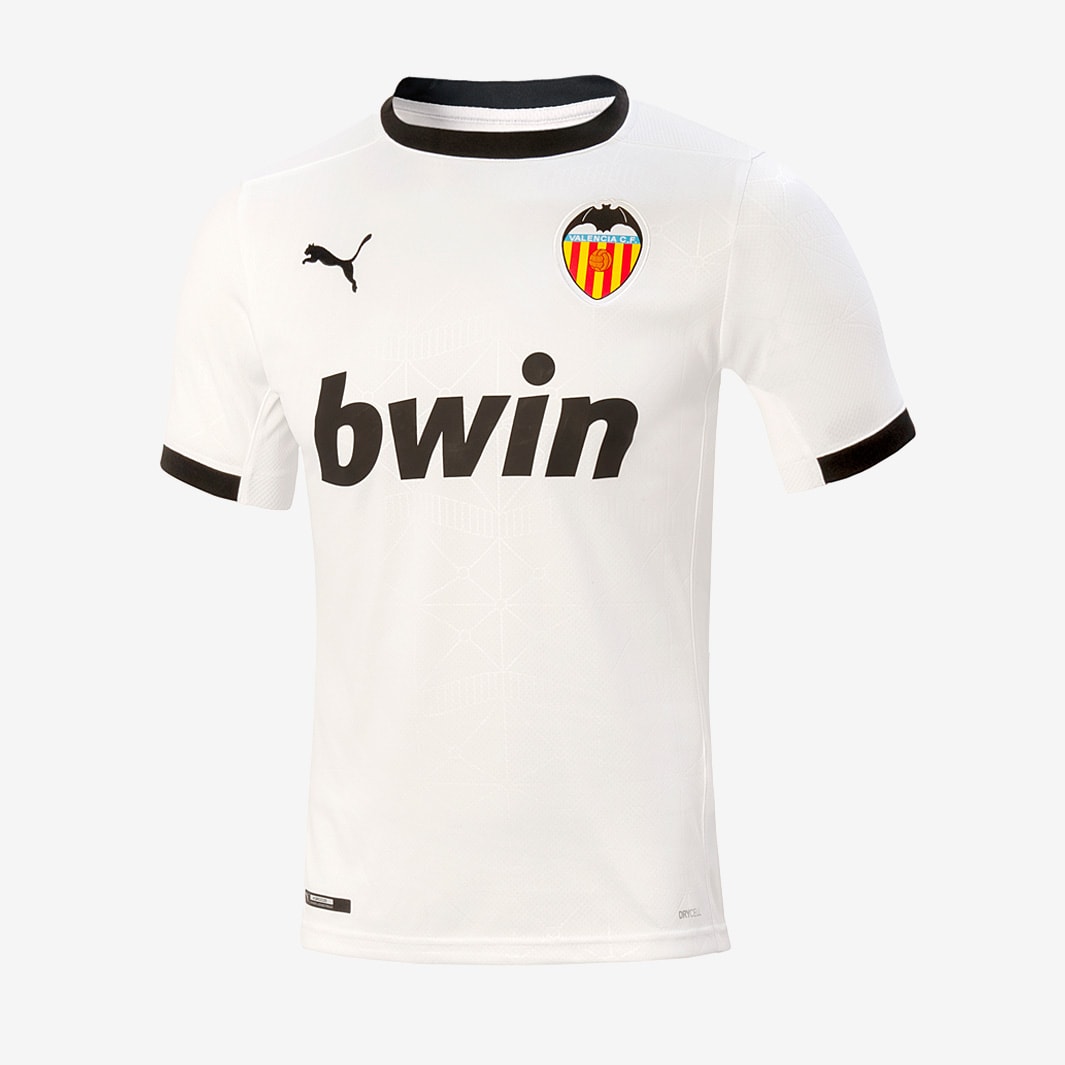 Camiseta Valencia 20/21 equipación - Puma Blanco/Puma Negro-Equipaciones oficiales para Pro:Direct Soccer