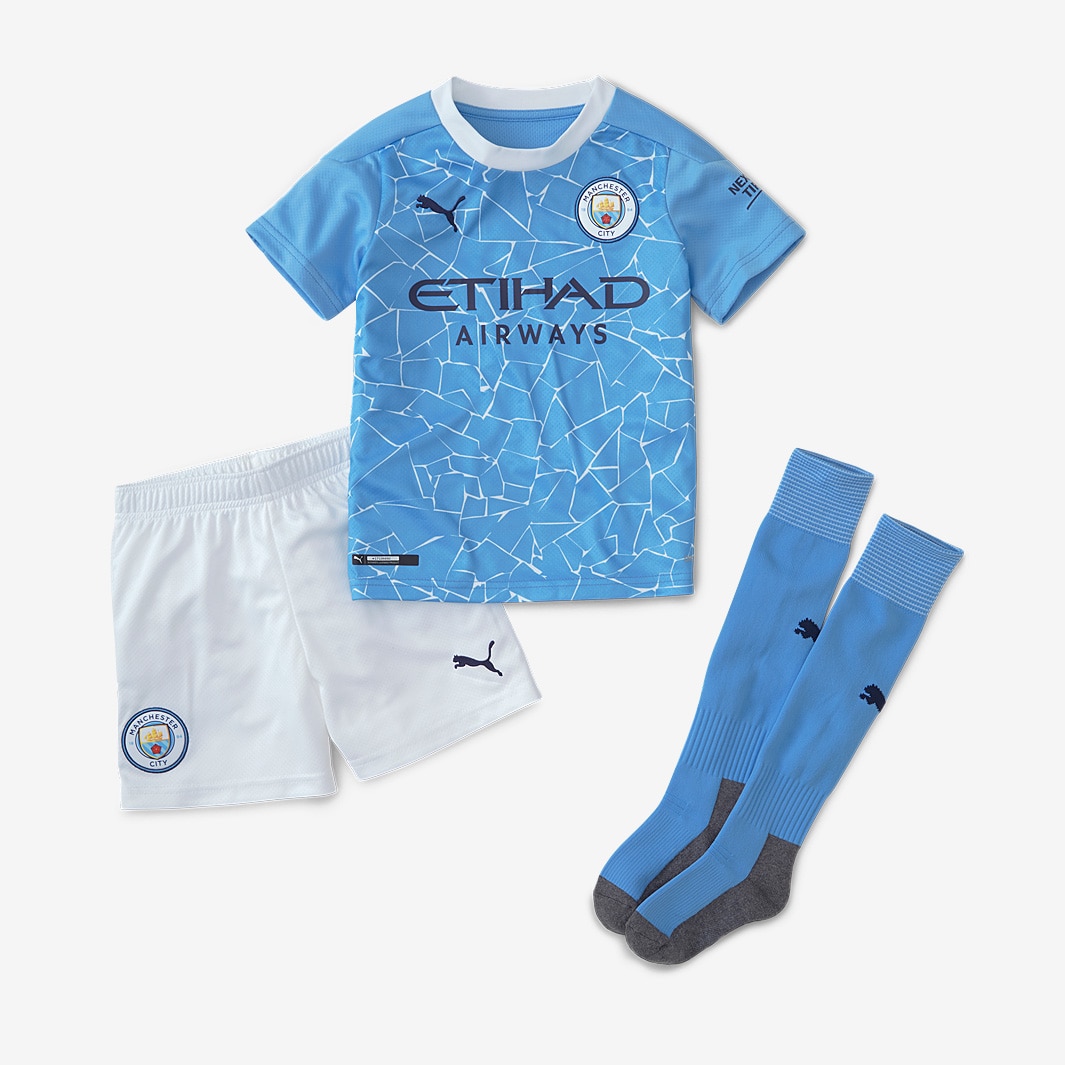 Puma Manchester City 20/21 Home Mini-Kit - Team Light Blue/Peacoat ...