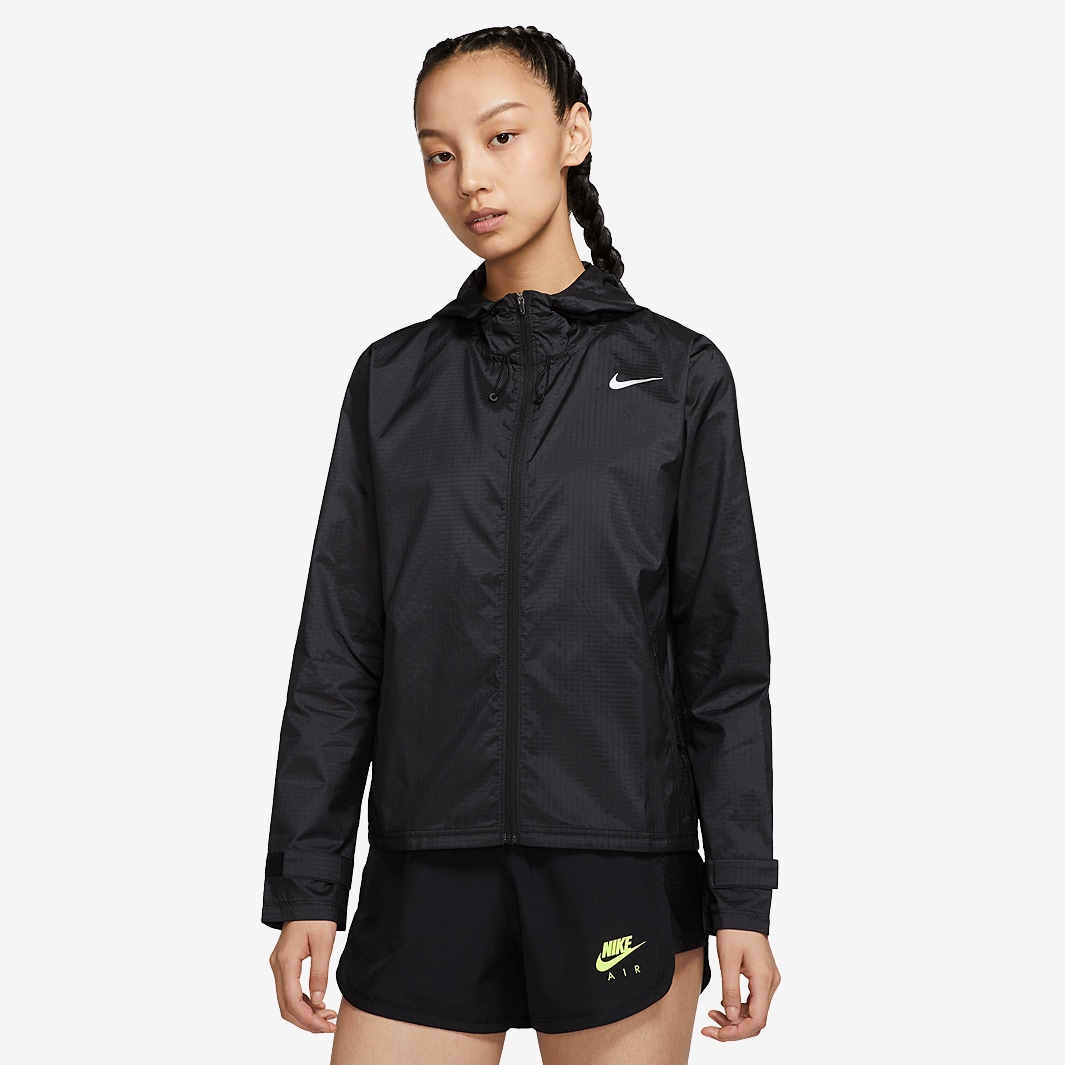 Nike Womens Essential Jacket - Black/Reflective Silv - Womens Clothing |  Pro:Direct Running
