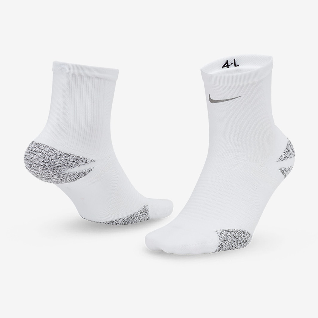 Nike Racing Ankle Socks - White/Reflective - Running Socks | Pro:Direct ...