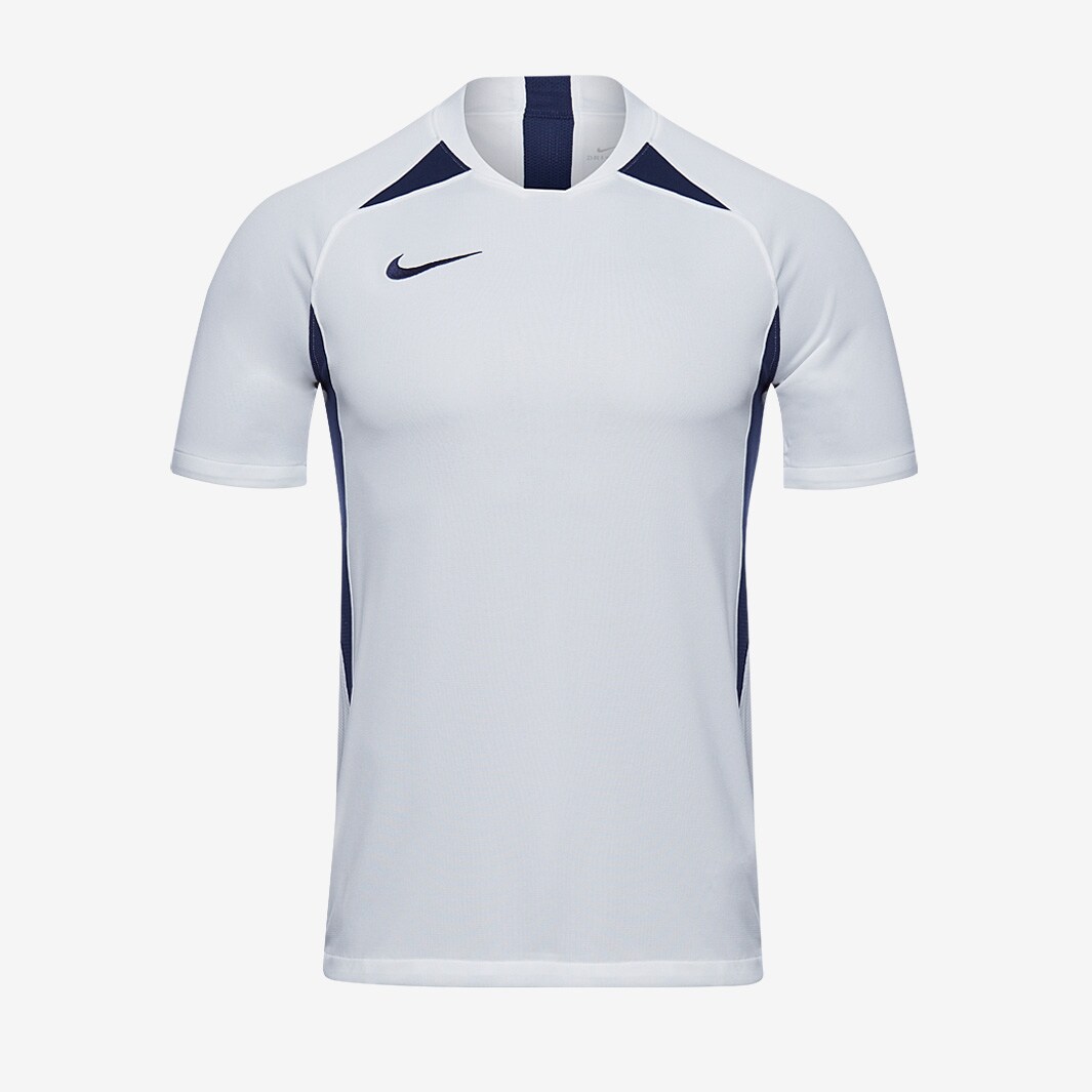 Nike Legend SS Shirt - White/Midnight Navy - Mens Football Teamwear ...