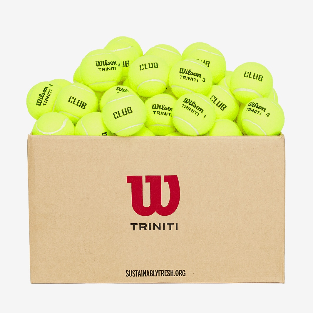 Wilson Triniti Club 72 Ball Master Carton Yellow Tennis Balls Pro