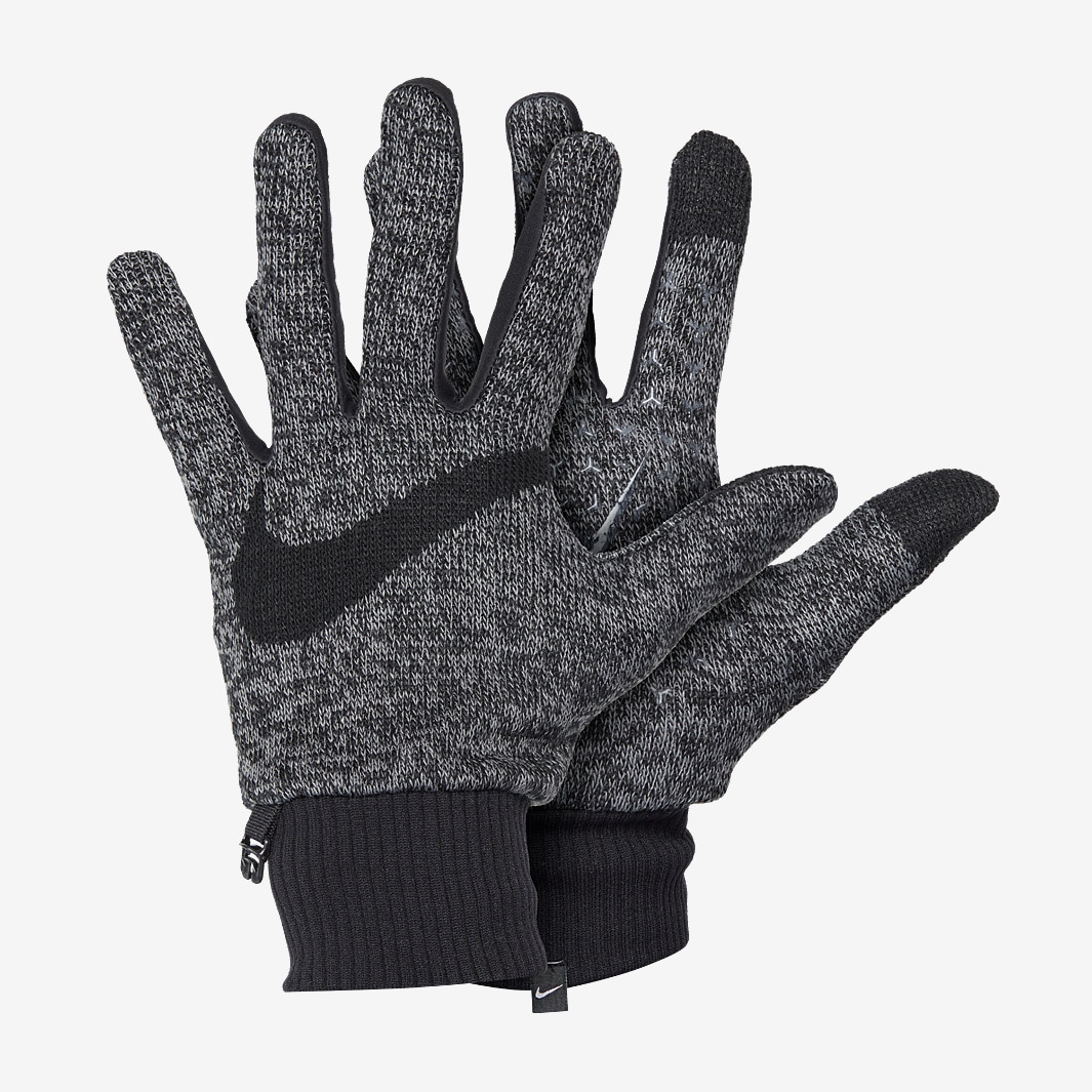 Nike Mens Hyperstorm Knit Gloves - Smoke Grey/Black/Black - Gloves ...
