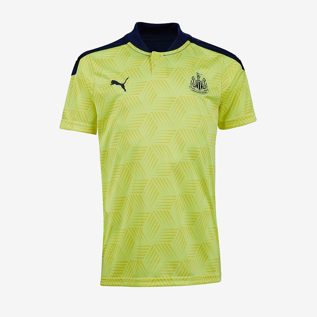 Puma Kids Newcastle United 20/21 Away Shirt - Fizzy Yellow