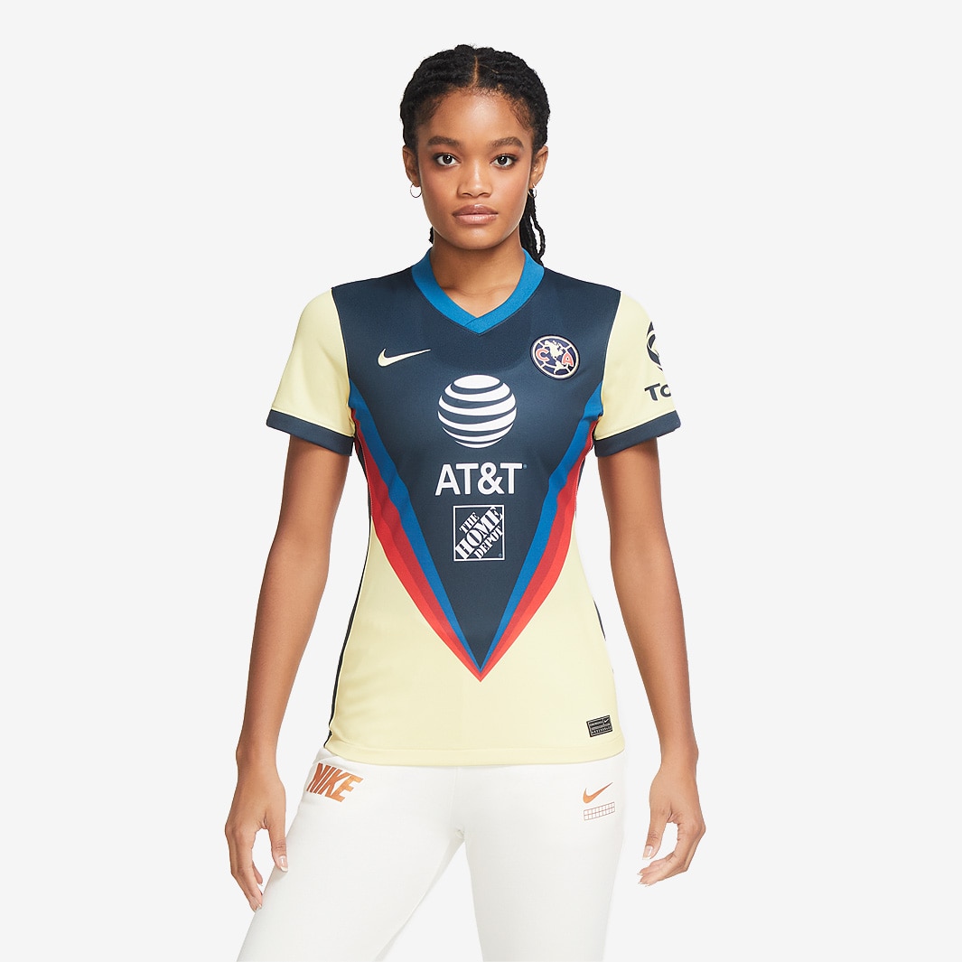 Nike Womens Club America 20/21 Home Stadium Jersey - Lemon Chiffon ...