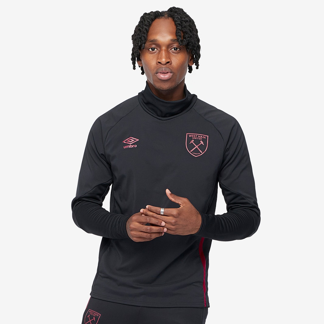 Umbro West Ham 20/21 Drill Top - Black/New Claret - Mens