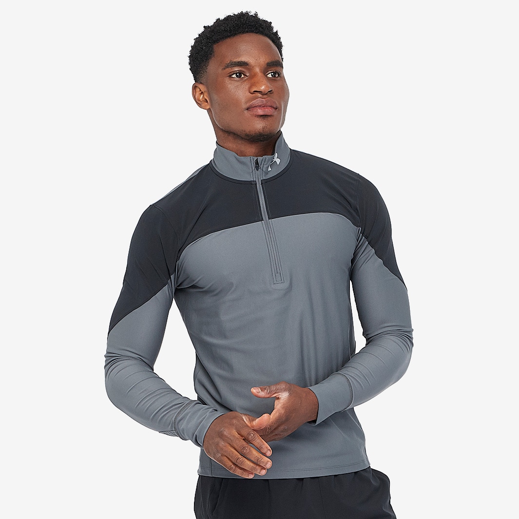 Under Armour Qualifier Half Zip Grey Mens Clothing Pro Direct Running