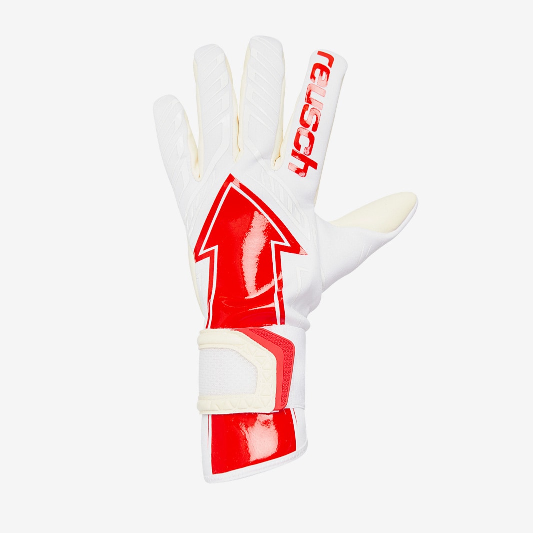 Reusch Arrow Gold X - White/Red - Mens Goalkeeper Gloves | Pro:Direct ...