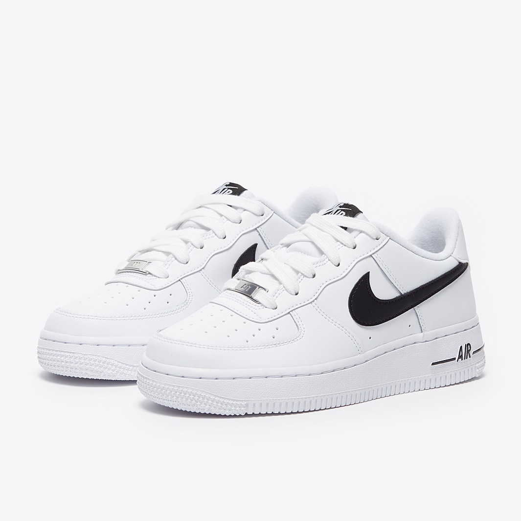 Nike Air Force 1 (GS) - White/Black - Trainers - Boys Shoes