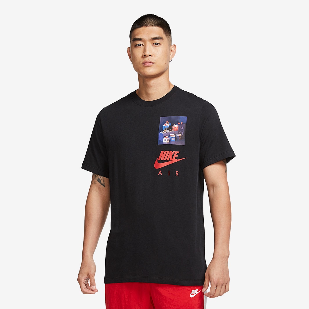 Nike Sportswear Airman DJ SS Tee - Black - Tops - Mens Clothing