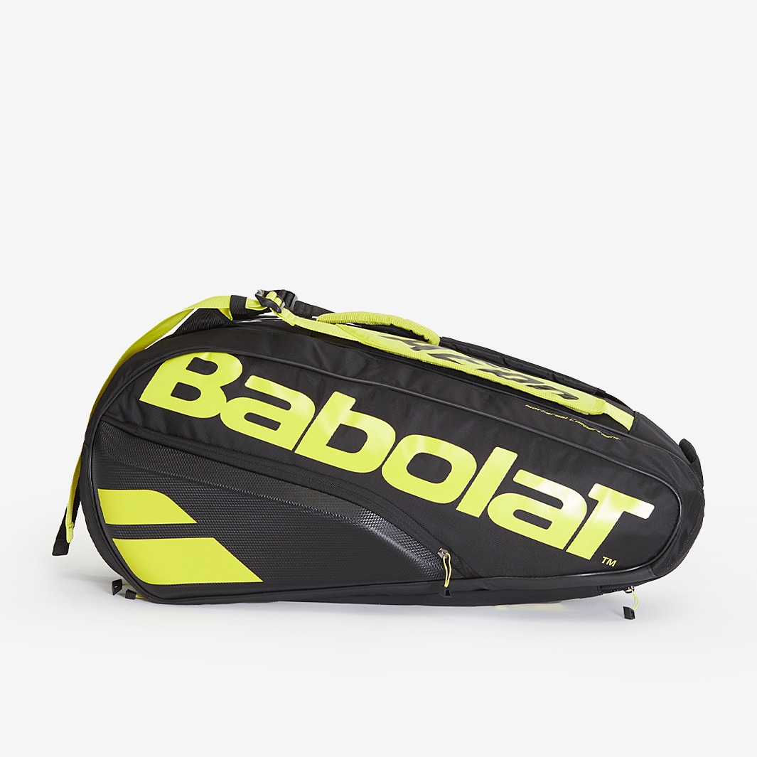 Babolat Pure Aero 6 Racket Bag Black/Yellow Bags & Luggage Pro