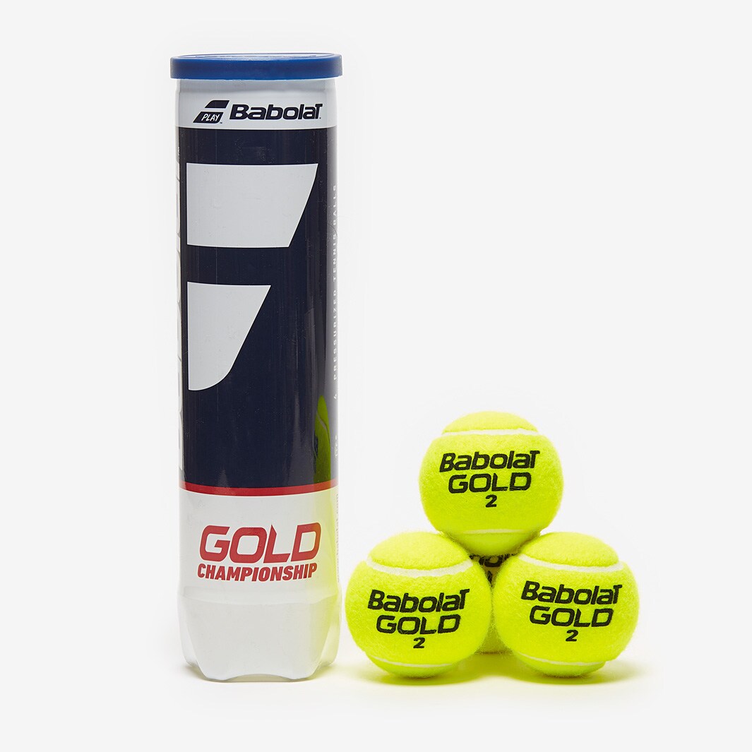 Babolat Gold Championship All Court 4 Ball Tube Yellow Tennis