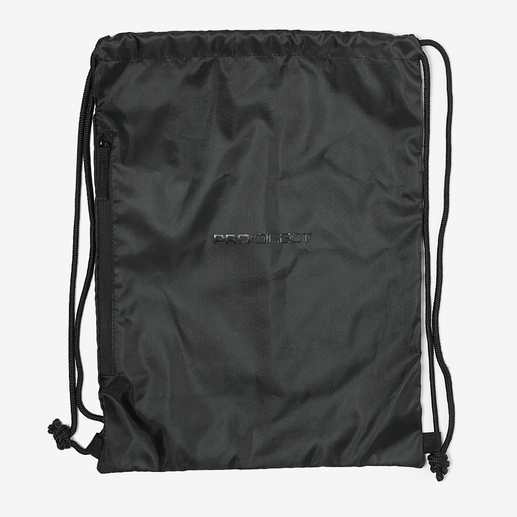 Pro:Direct Gym Sack - Black/Black - Bags & Luggage | Pro:Direct Soccer