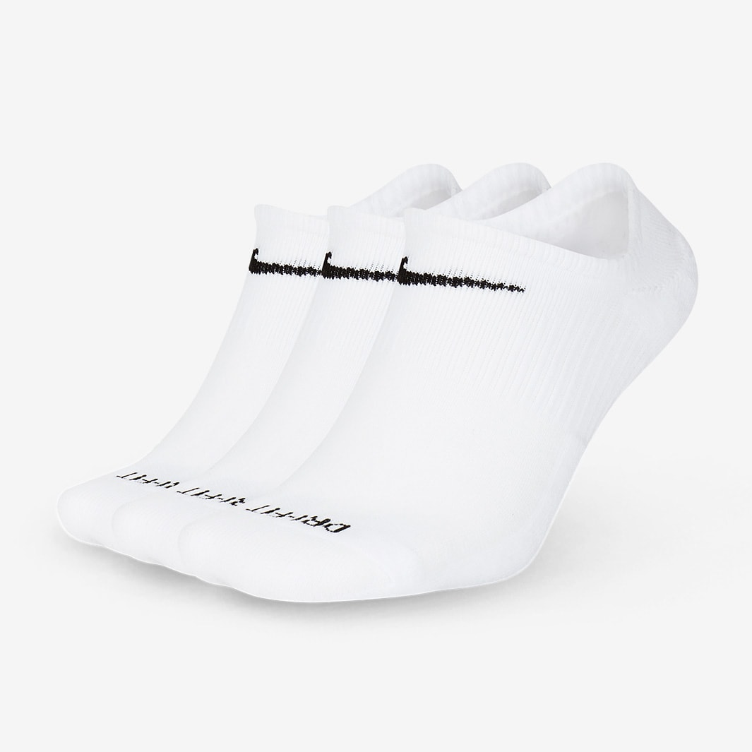 Nike Everyday Plus Cushioned 3 Pack Socks - White/Black - Accessories