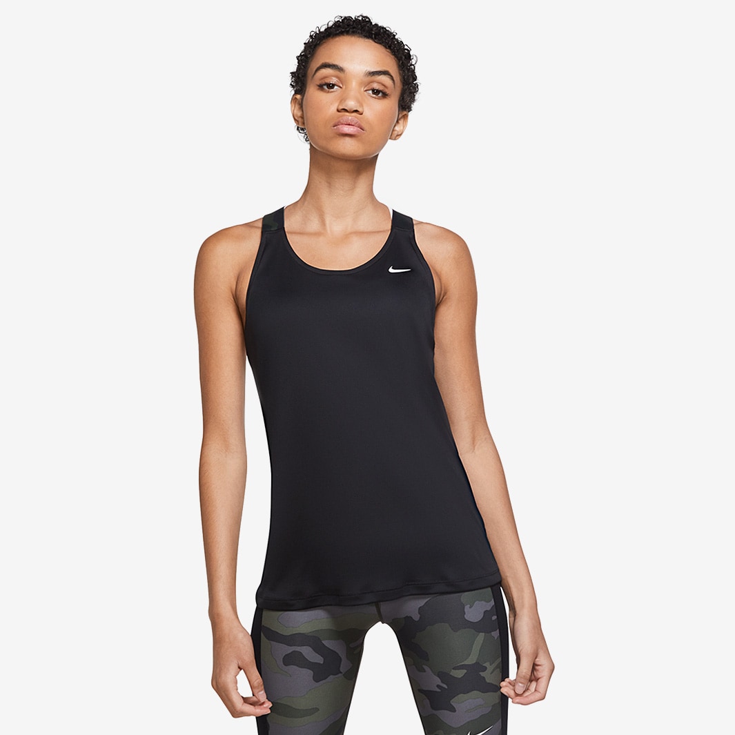Nike Womens Camo Strap Tank - Black/White - Womens Clothing | Pro ...