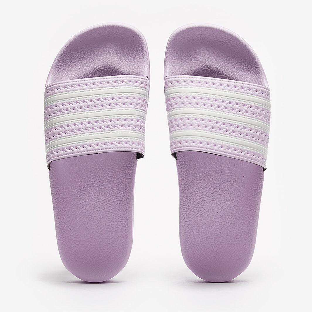 Adidas Originals Womens Adilette Purple Tint Ftwr White Purple Tint