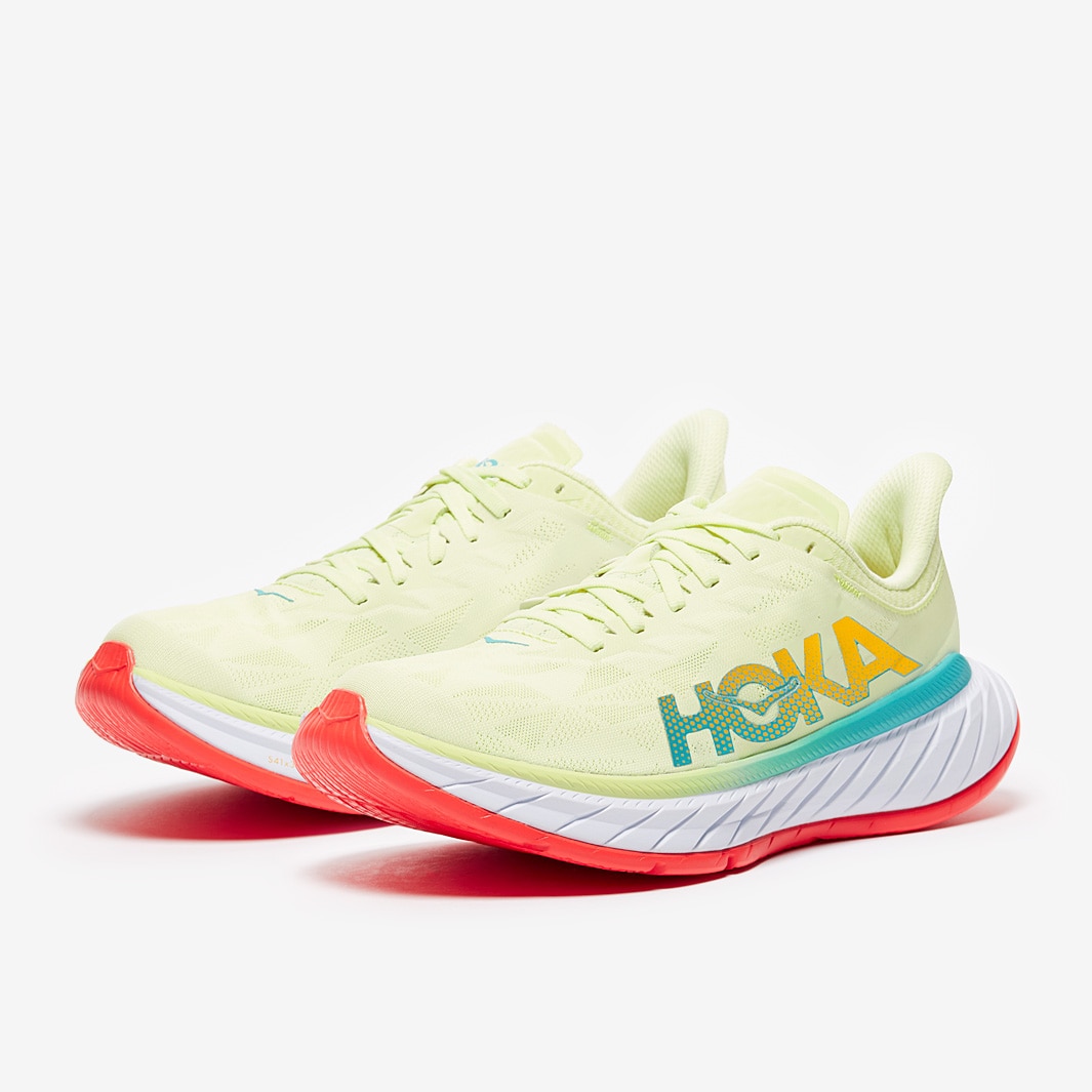 Hoka Carbon X 2 - Luminary Green / Hot Coral - Mens Shoes | Pro:Direct ...