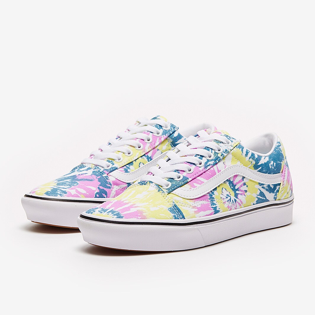 Vans UA ComfyCush Old Skool Tie Dye - Orchid/True White - Trainers ...