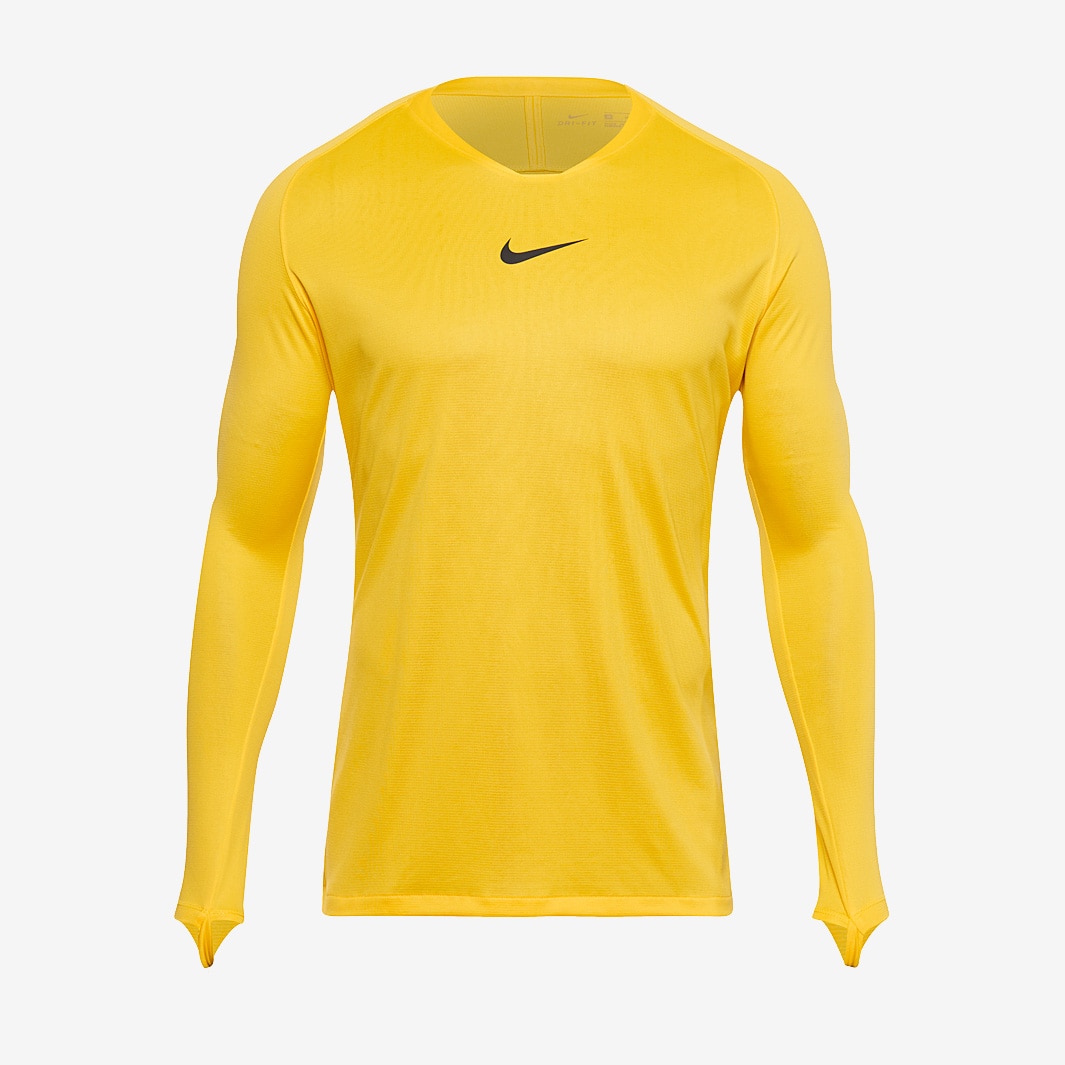 Nike Park First Layer LS Jersey Tour Yellow/Black - Mens Base Layer | Pro:Direct Soccer