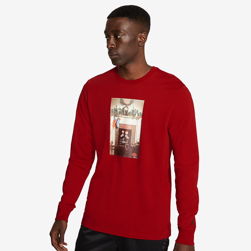 red jordan long sleeve shirt